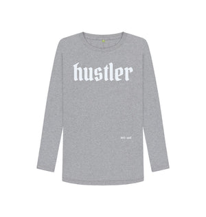 Athletic Grey Hustler Long Sleeve Tee