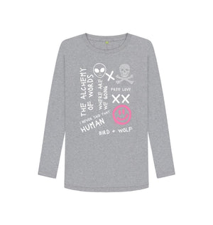 Athletic Grey Graffiti Long Sleeve Tee