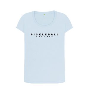 Sky Blue Pickleball Scoop Neck Tee