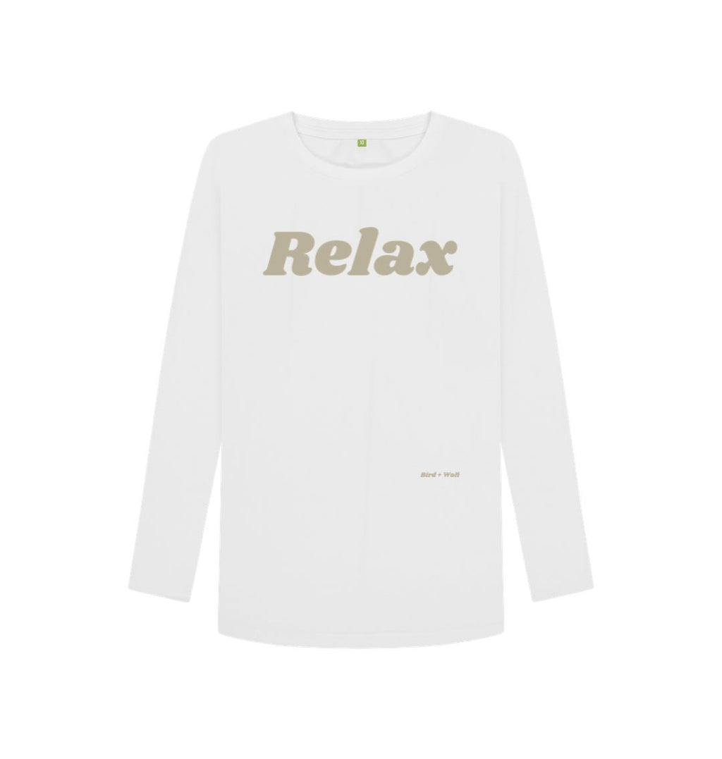 White Relax Long Sleeve Tee