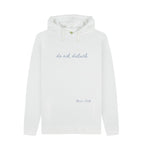 White Do Not Disturb Chunky Hoodie