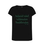 Black Printed T-shirt Front