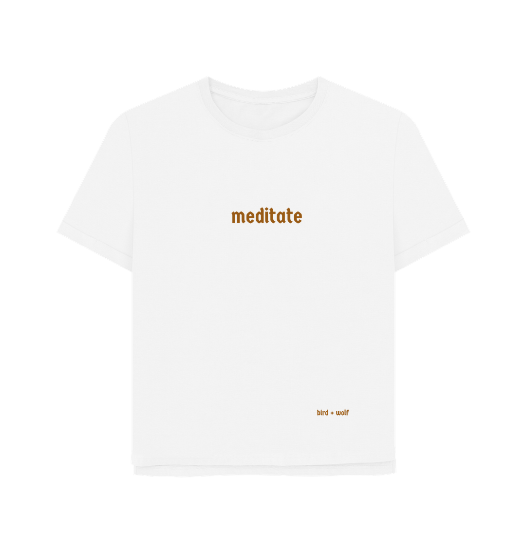 White Printed T-shirt Front