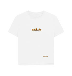 White Printed T-shirt Front