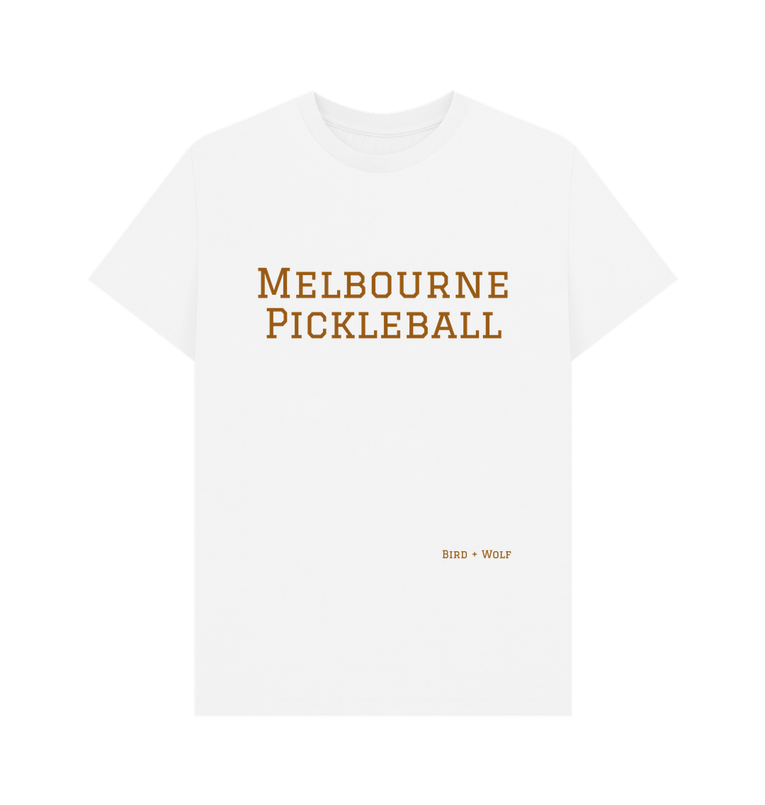 White Melbourne Pickleball Classic Tee