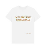 White Melbourne Pickleball Classic Tee