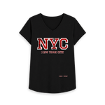 Black Printed T-shirt Front