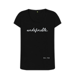 Black Undefinable Scoop Neck Tee