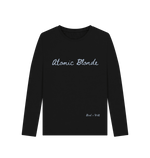 Black Atomic Blonde Long Sleeve Tee (Italics)