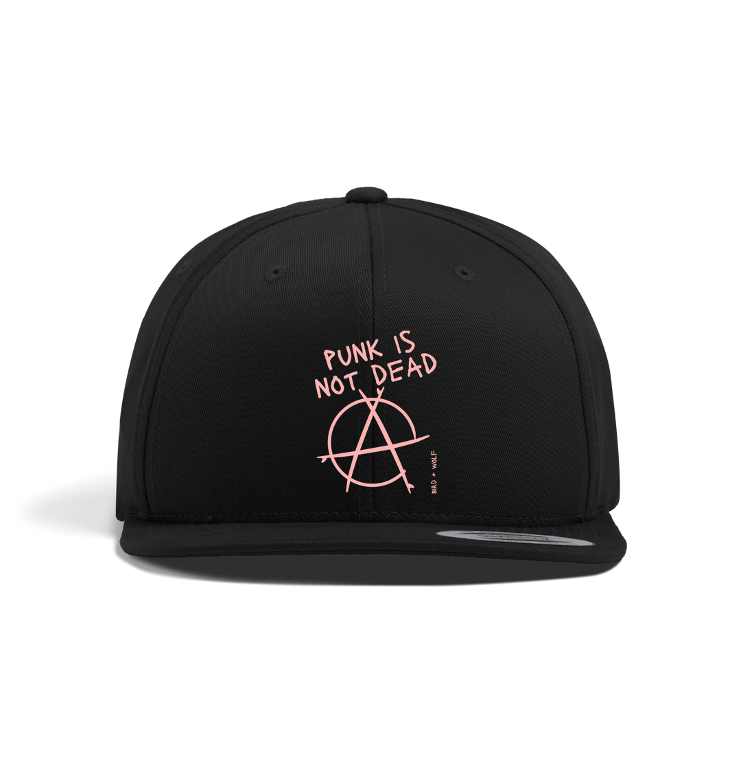 Black Punk Is Not Dead Black Snap Back Cap