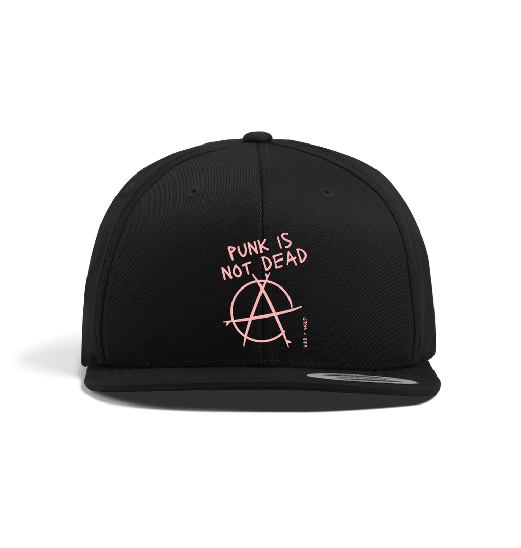 Black Punk Is Not Dead Black Snap Back Cap