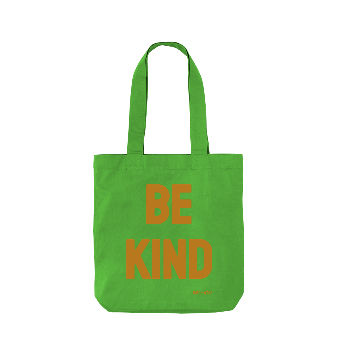 Apple Green Be Kind Organic Twill Cotton Bag