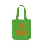 Apple Green Be Kind Organic Twill Cotton Bag