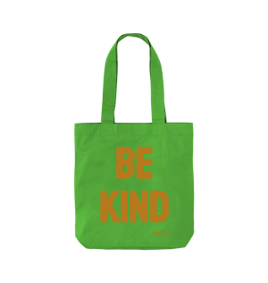 Apple Green Be Kind Organic Twill Cotton Bag