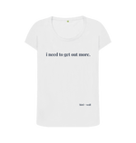 White Printed T-shirt Front