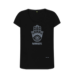 Black Printed T-shirt Front