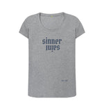 Athletic Grey Sinner Saint Scoop Tee