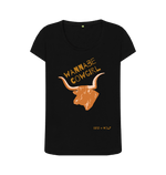 Black Printed T-shirt Front
