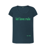 Denim Blue Printed T-shirt Front