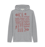 Light Heather Printed Hoody Front