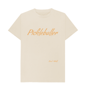 Oat Pickleballer Classic Tee (Orange Lettering)