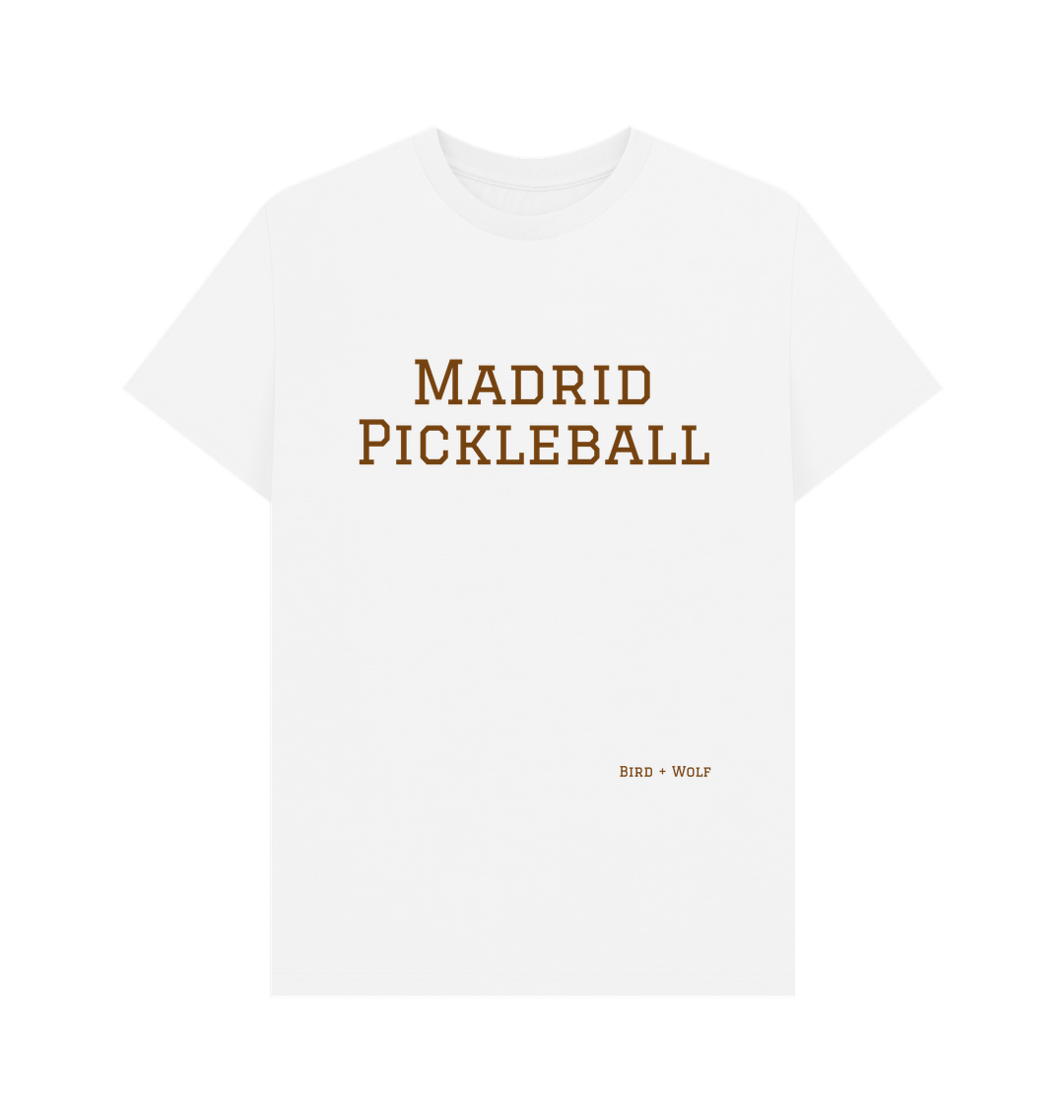 White Madrid Pickleball Classic Tee