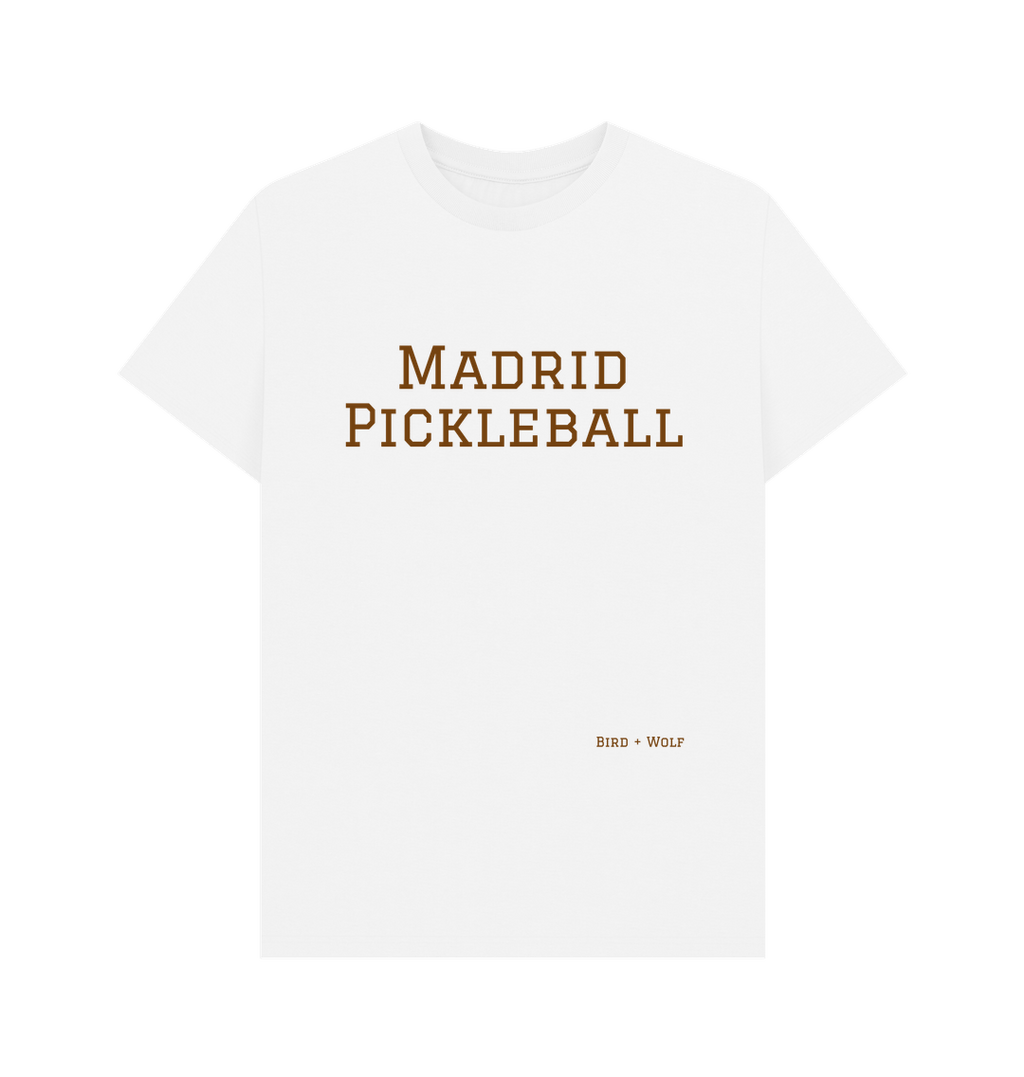 White Madrid Pickleball Classic Tee