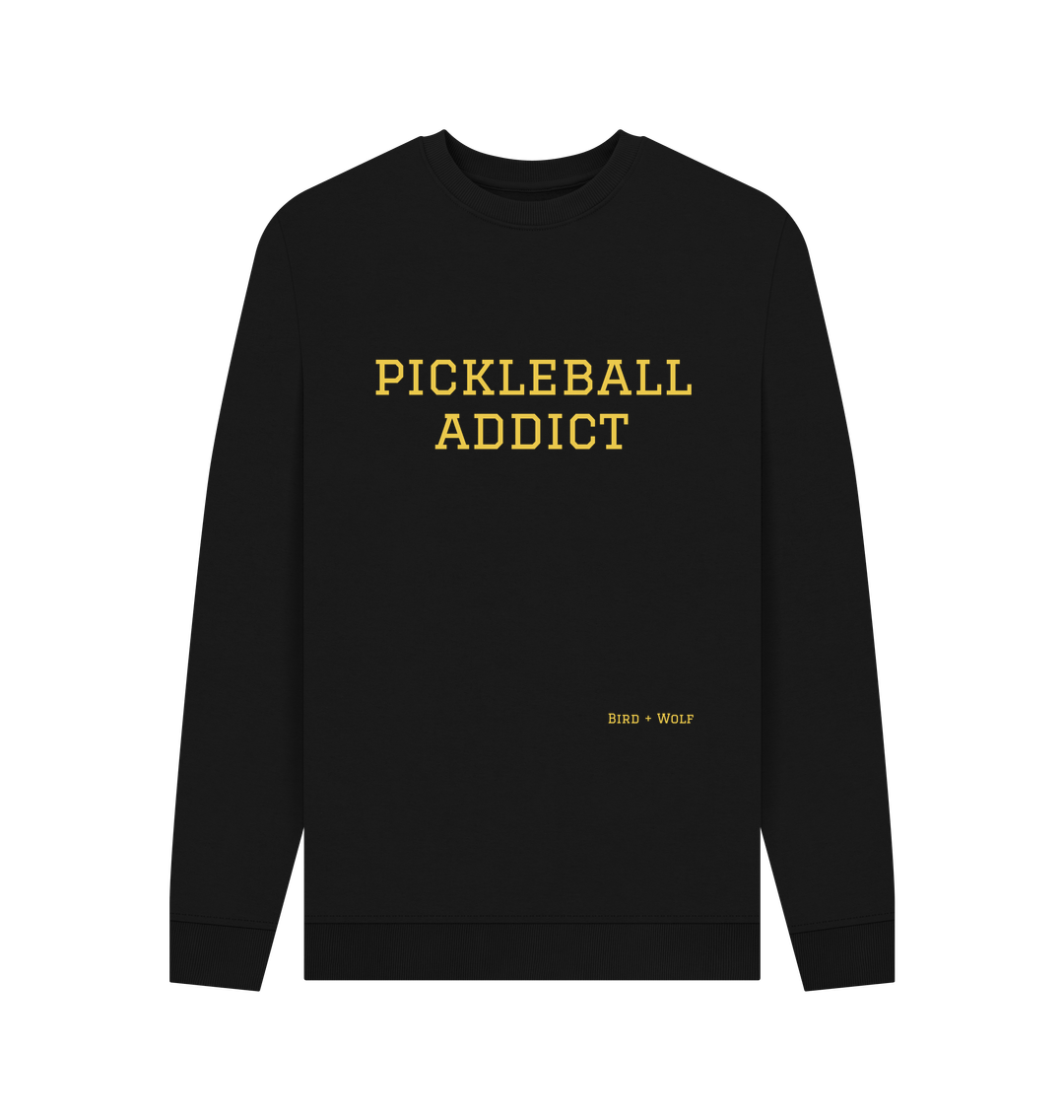 Black Pickleball Addict Cosy Sweatshirt