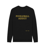 Black Pickleball Addict Cosy Sweatshirt