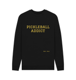 Black Printed Sweater Front