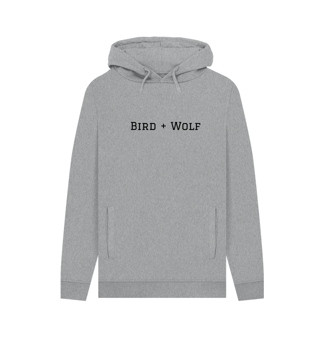 Light Heather Bird + Wolf Chunky Hoodie (Mens Sizes)