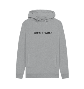 Light Heather Bird + Wolf Chunky Hoodie (Mens Sizes)