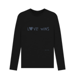 Black Love Wins Long Sleeve Top (Mens Sizes)