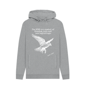 Light Heather Bird Symbolism Chunky Hoodie