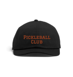 Black Pickleball Club Baseball Cap