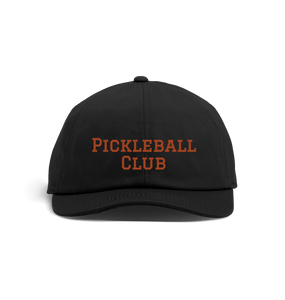 Black Pickleball Club Baseball Cap