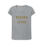 Athletic Grey Printed T-shirt Front