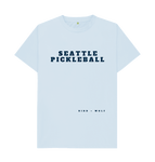 Sky Blue Seattle Pickleball Classic Tee