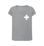 Athletic Grey Printed T-shirt Front