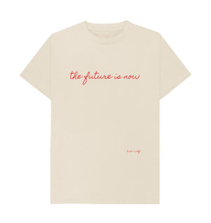 Oat The Future Is Now  Classic Tee (Red Lettering)