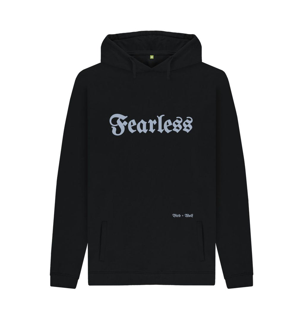 Black Fearless Scoop Hoodie (Gothic\/Grey)