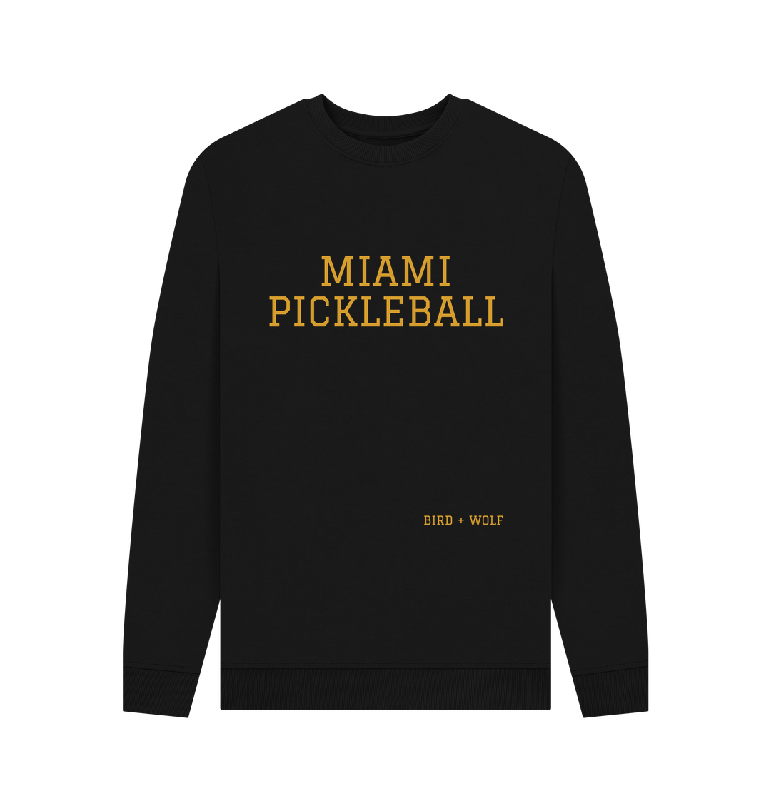 Black Miami Pickleball Cosy Sweatshirt