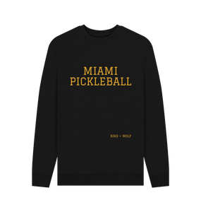 Black Miami Pickleball Cosy Sweatshirt