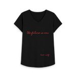 Black Printed T-shirt Front