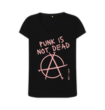 Black Printed T-shirt Front
