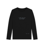 Black I Might Look Like I'm Listening Long Sleeve Tee