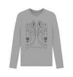 Athletic Grey Wolves Long Sleeve Tee (Mens Sizes)