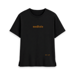 Black Printed T-shirt Front