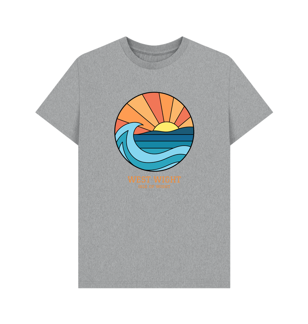Athletic Grey Printed T-shirt Front