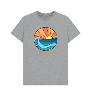 Athletic Grey Printed T-shirt Front